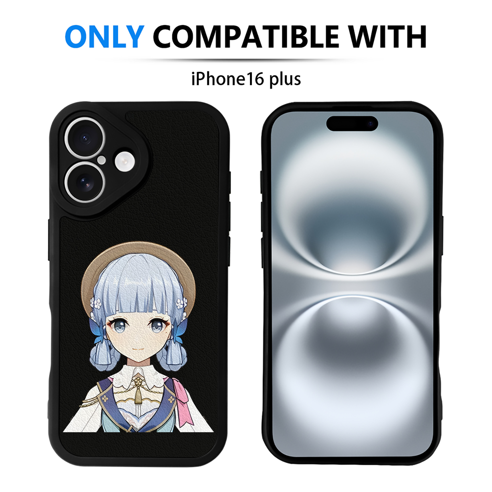 げんし神 神里綾華 神宮寺レン genshin Kamimiya Ren 【iPhone 16シリーズ対応】シリコンスマホケース（レザー調） 材質：シリコン
